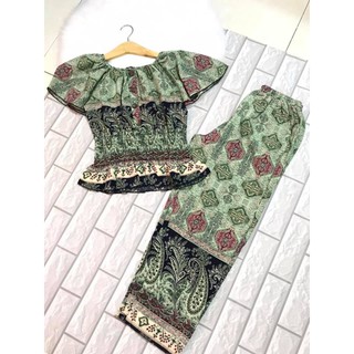 [HÌNH THẬT 100%]Bộ đồ mặc nhà tay cánh tiên quần dài ống rộng lụa mango cao cấp