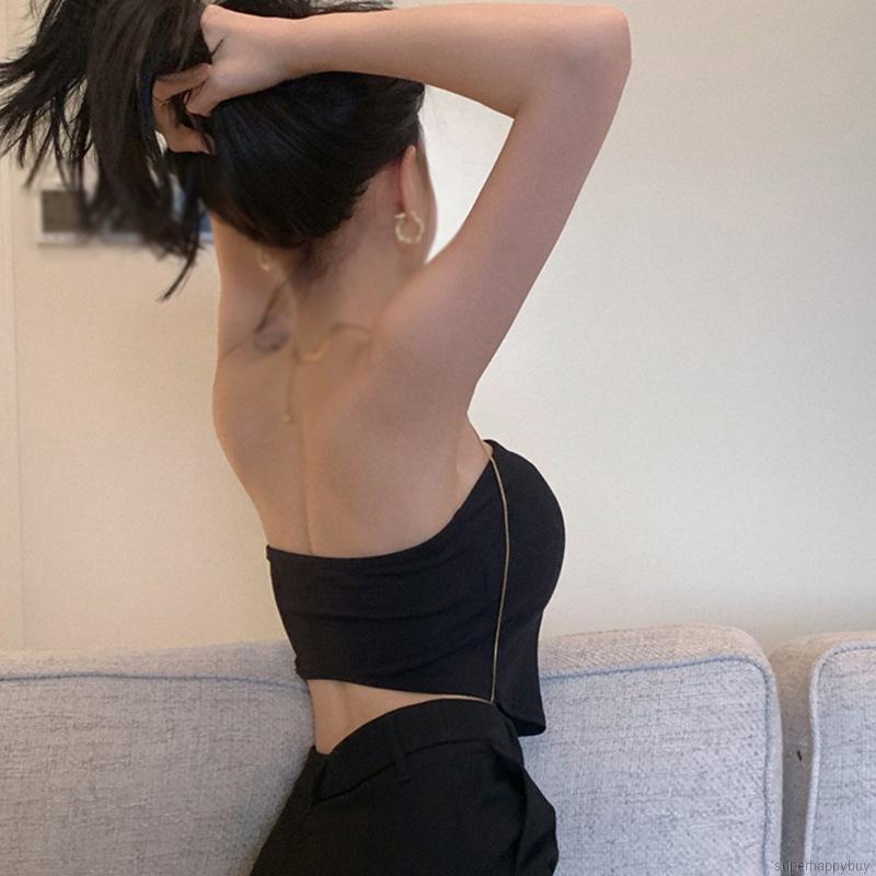 Áo Tank Top Màu Trơn Thiết Kế Quyến Rũ Cho Nữ