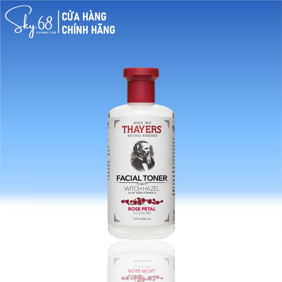 Nước hoa hồng Se Khít Lỗ Chân Lông Thayers Witch Hazel Toner Rose Petal 355ml