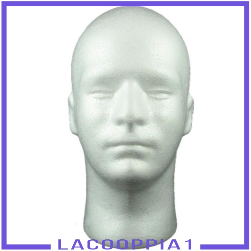 Mô Hình Đầu Người Bằng Xốp 52cm Trưng Bày Tóc Giả / Mắt Kính / Tóc Giả