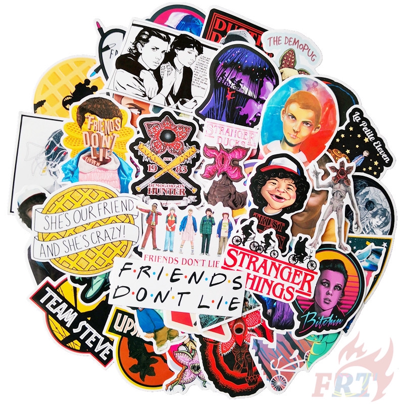 ❉ Stranger Things - Series 03 Netflix TV Shows Joyce Byers Eleven Mike Lucas Stickers ❉ 50Pcs/Set DIY Fashion Mixed Luggage Laptop Skateboard Doodle Decals Stickers