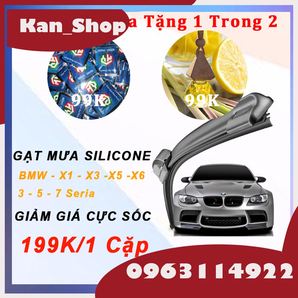 Gạt Mưa Silicone Cho Xe BMW: 3 SERIES, 5 SERIES, 7 SERIES, X1, X3, X4, X5, X6