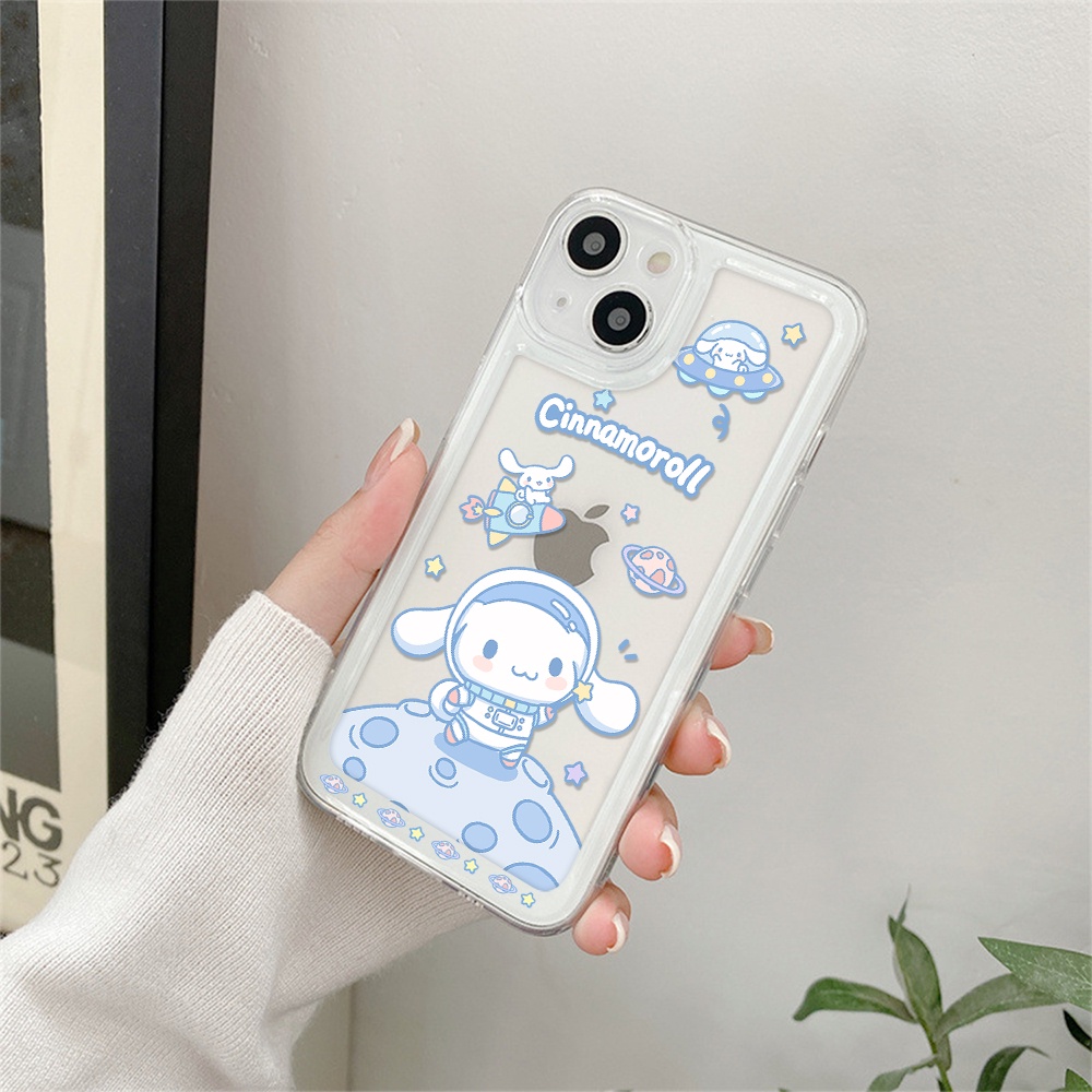 Ốp Điện Thoại Trong Suốt In Hình Cinnamoroll Cho iPhone 13 12 11 X XS Pro Max XR 7 8 Plus