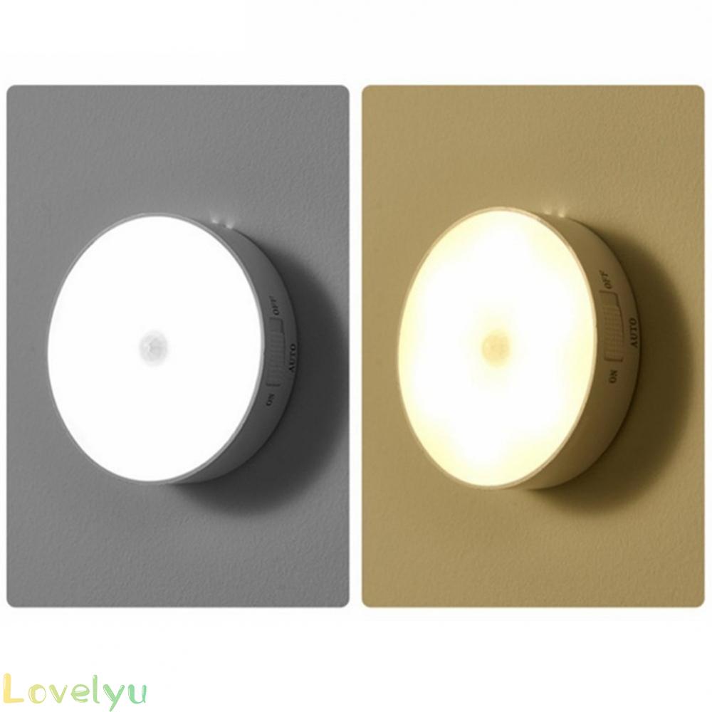 ◀READY▶Wireless 6LED PIR Motion Sensor Night Light USB Rechargeable Cabinet Closet Lamp# Good Quality