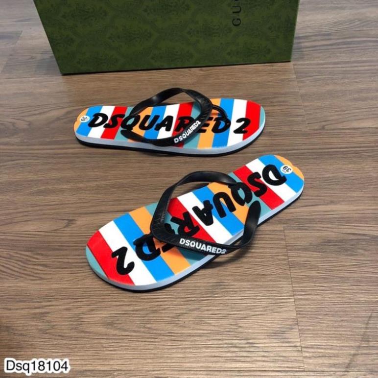 Dép Nam Xỏ ngón DSQ Họa Tiết Siêu Đẹp - Dép Tông Dsq Nam Cao Cấp