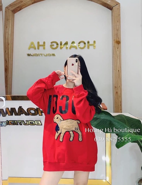 Áo nỉ dáng giấu quần mùa thu siêu xinh siêu xinh | BigBuy360 - bigbuy360.vn