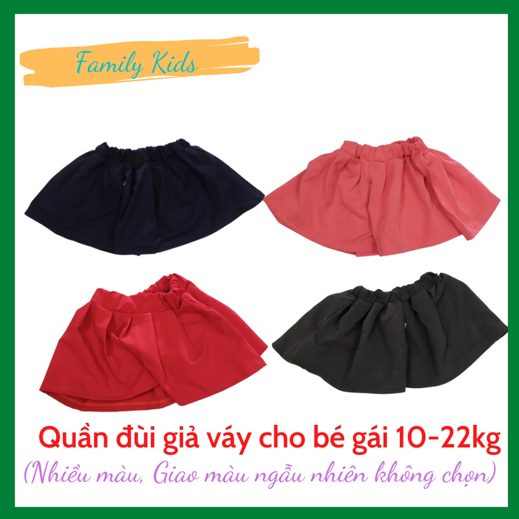 Quần đùi giả váy cho bé gái 8-20kg