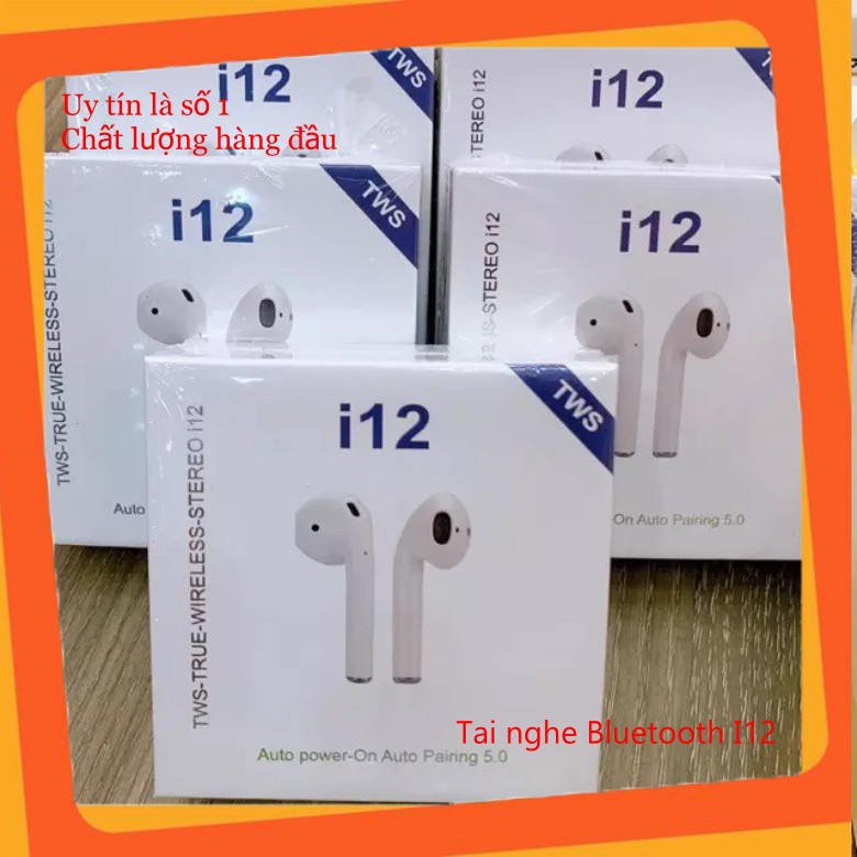 Tai Nghe Bluetooth Không Dây Nhét Tai I12 Kiêm Pin Sạc Dự Phòng bobstore01 | BigBuy360 - bigbuy360.vn