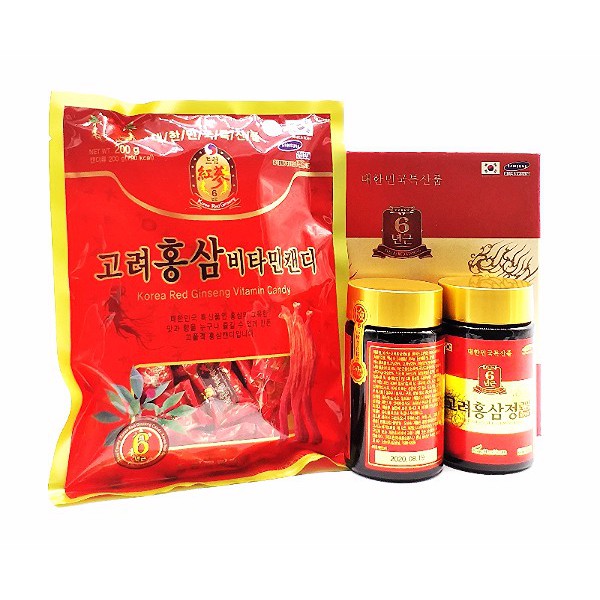 Kẹo hồng sâm Hàn Quốc vitamin 200gr DaTe t11/2022 | BigBuy360 - bigbuy360.vn