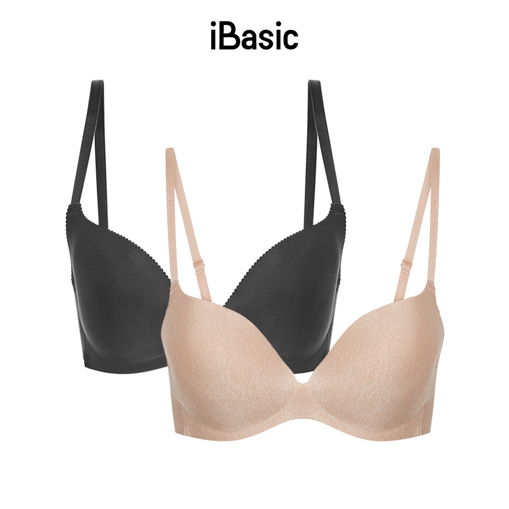 Combo 2 áo ngực mút mỏng không đường may iBasic BRAW033