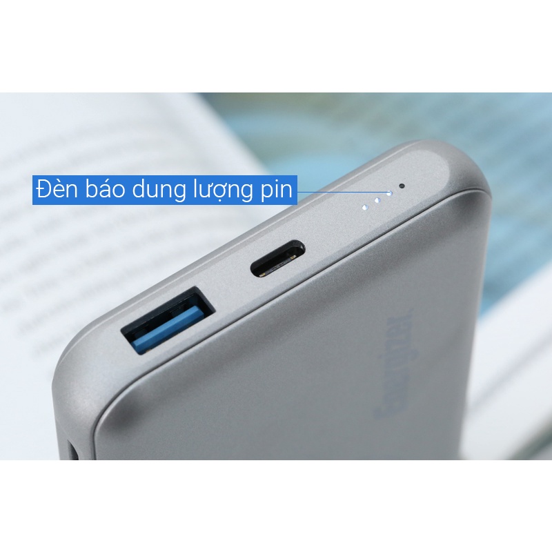 Pin sạc dự phòng không dây Energizer QE10007PQ 10.000 mAh Type C/1 cổng USB 1 cổng Type C - Chính hãng BH 24 tháng