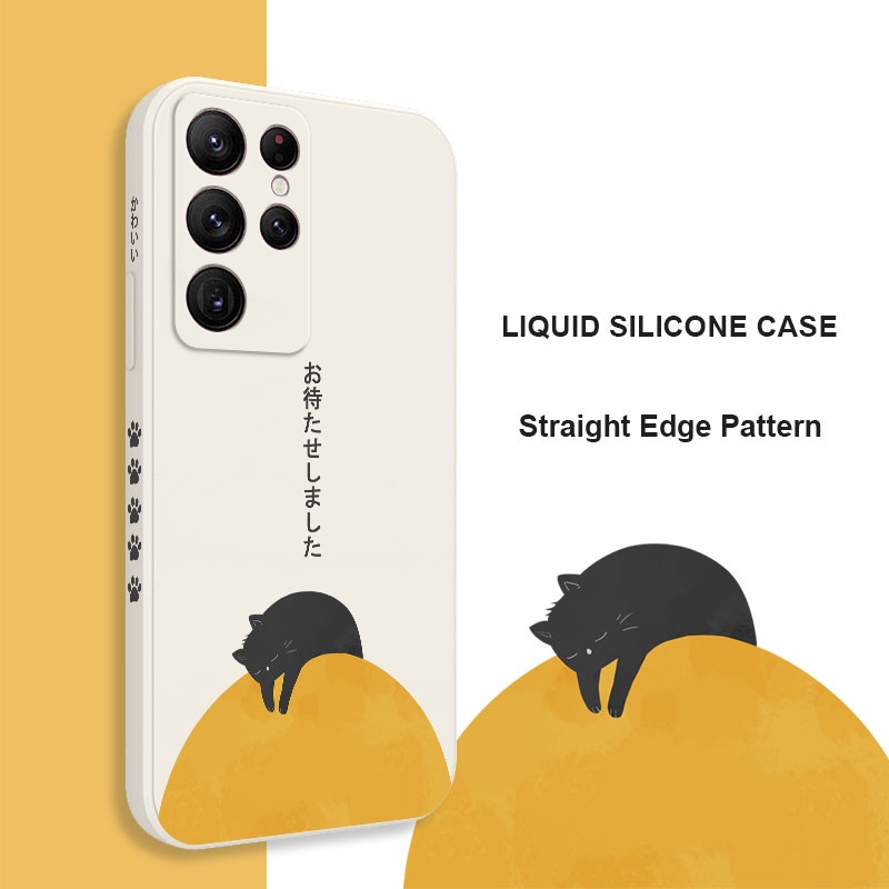 Ốp Điện Thoại Hình Mèo Sáng Tạo Cho Samsung Galaxy S23 S22 Ultra Plus