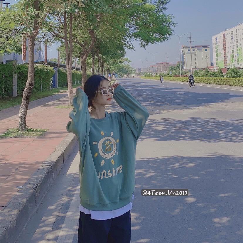Áo Nỉ Sunshine Nữ Form Rộng Vải Nỉ Bông Dày Dặn phong cách Ulzzang SH1 | BigBuy360 - bigbuy360.vn