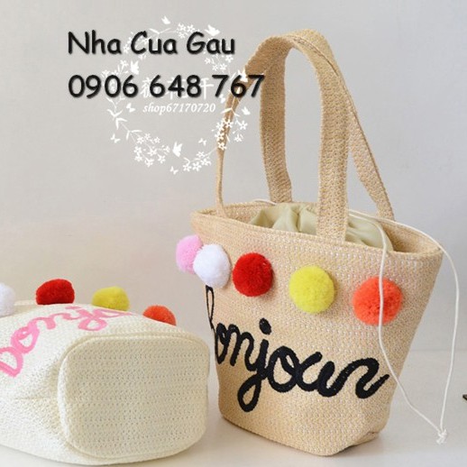 Túi cói nữ đầy màu sắc cho mùa hè sôi động