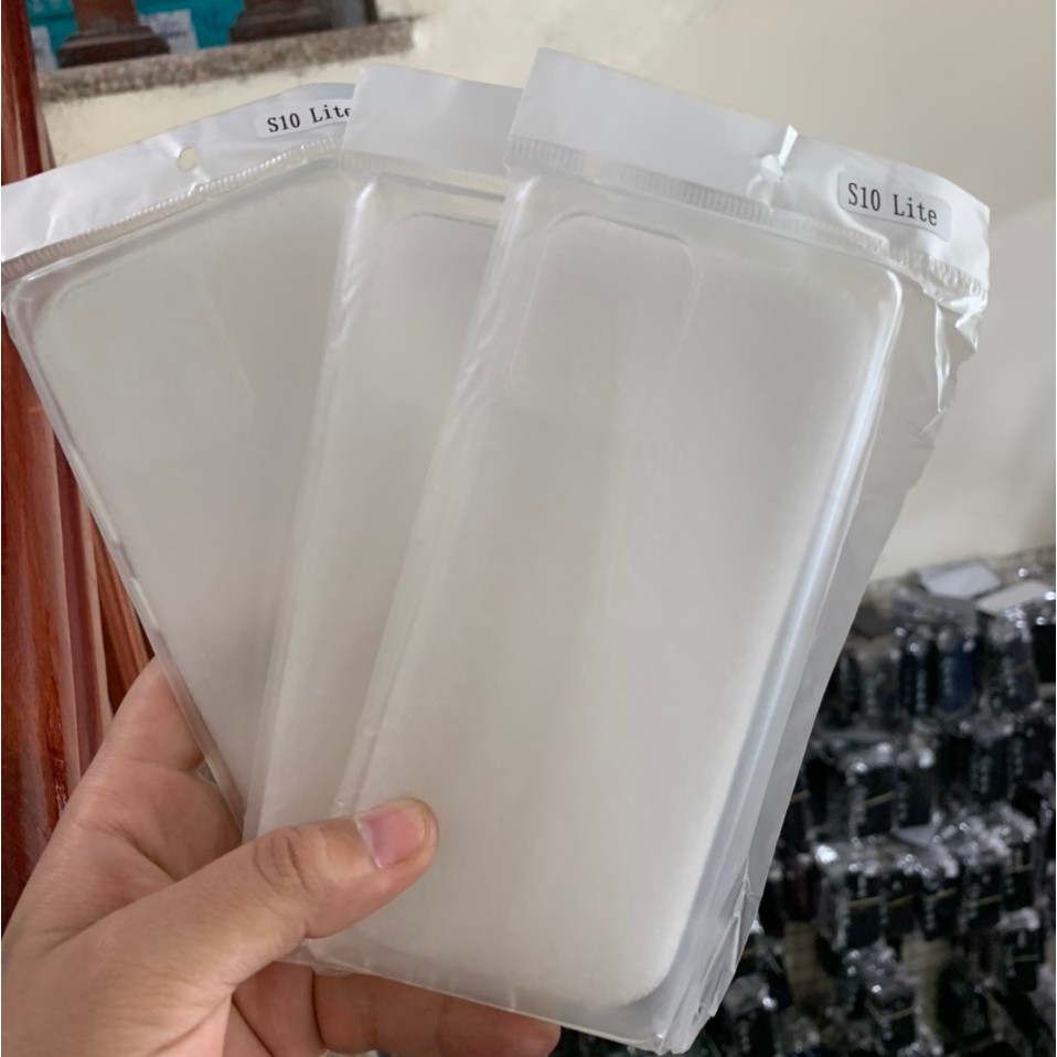Bộ 3 chiếc ốp dẻo cho Galaxy S10 Lite 2020 silicon trong suốt
