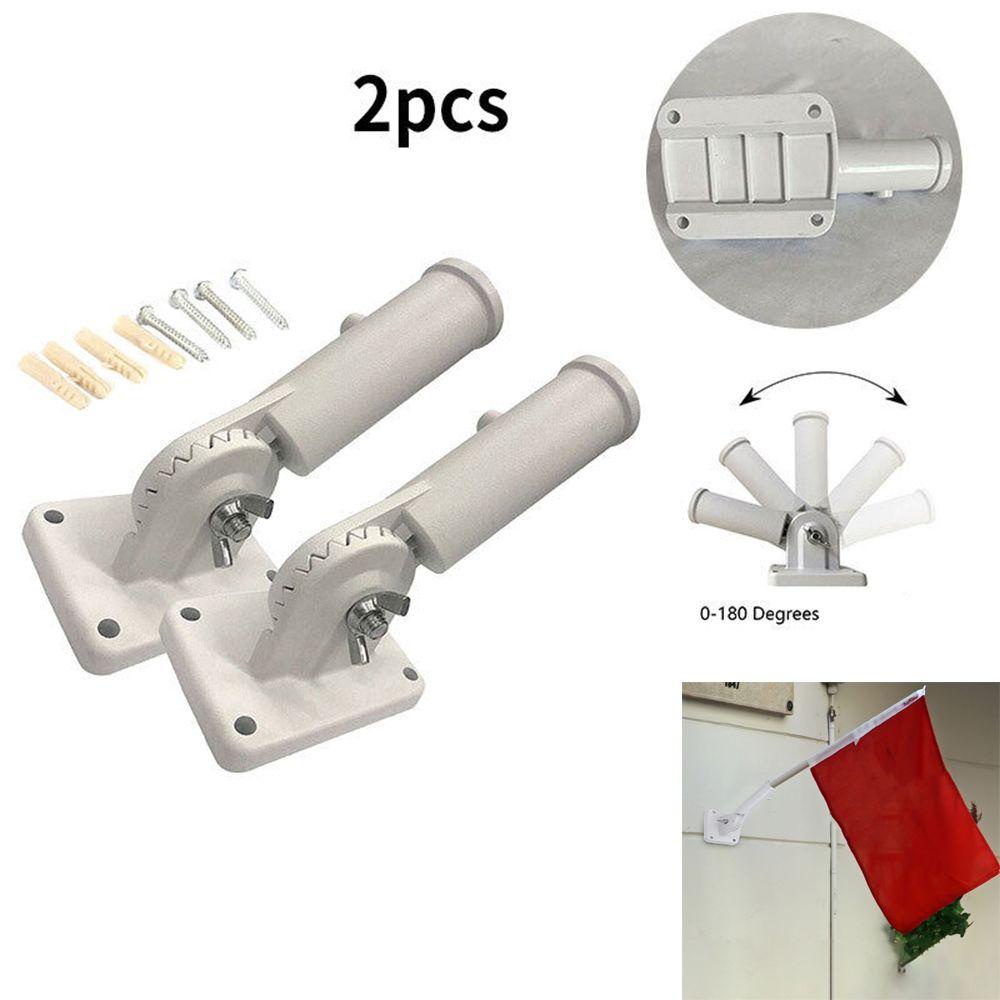 Giá Đỡ Cột Cờ DAPHS Bằng Sắt Phủ Nhôm Kèm Ốc Vít Tiện Dụng