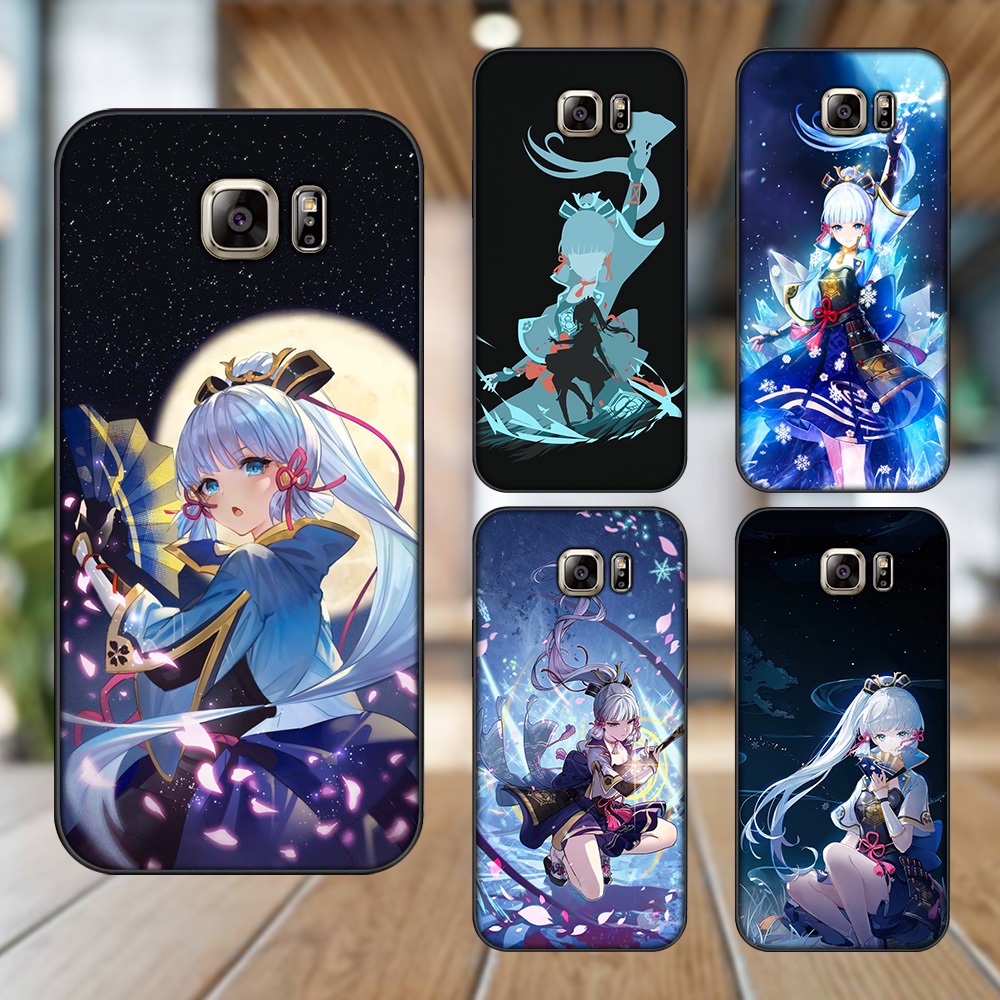 Ốp lưng Samsung Note 5 viền đen in hình Ayaka Genshin Impact