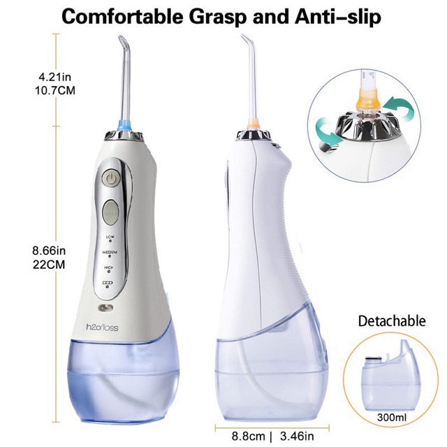 [CHÍNH HÃNG] Máy tăm nước cầm tay HF5 H2OFLOSS cực tiện dụng