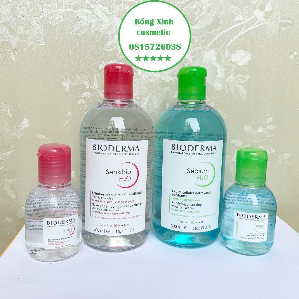 Nước Tẩy Trang Bioderma Crealine H2O Nội Địa Pháp