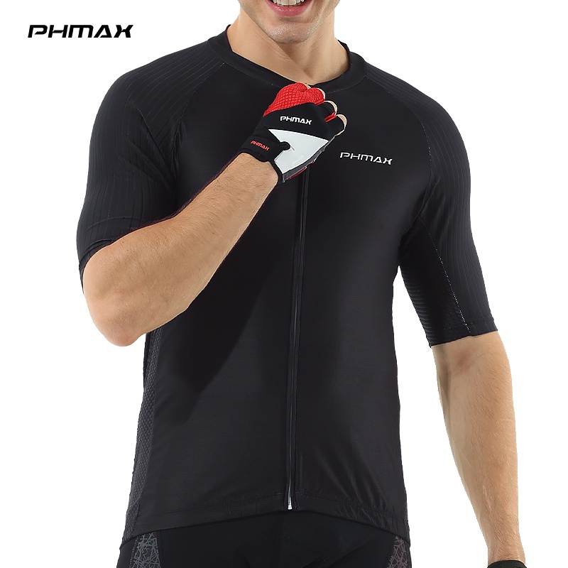 Áo thun đi xe đạp PHMAX ngắn tay nhanh khô chống tia UV 2.0 cho nam