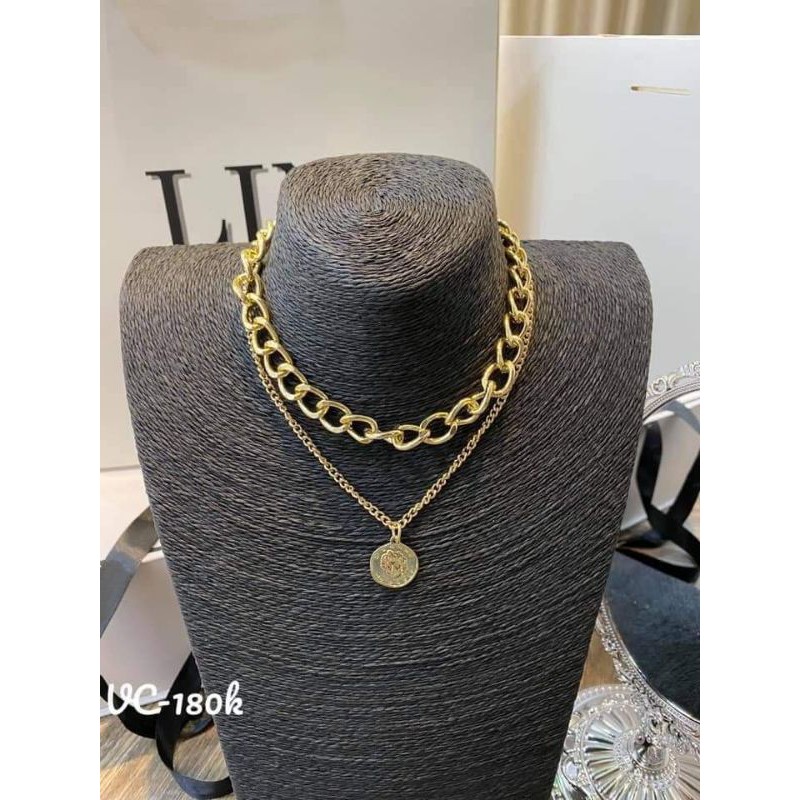 Chocker xích - vòng cổ 2 tầng cá tính