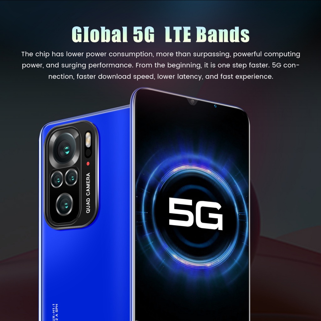 Điện thoại thông minh Note10 pro Bán di động chính hãng  Máy ảnh HD hình lớn game thẻ kép Android 5G COD