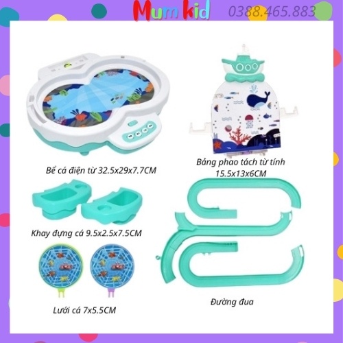 Bộ đồ chơi câu cá tháp trượt cao cấp cho bé trai và bé gái 2 3 4 5 6 7 tuổi. Trò chơi vui nhộn cho trẻ em MUMKID15