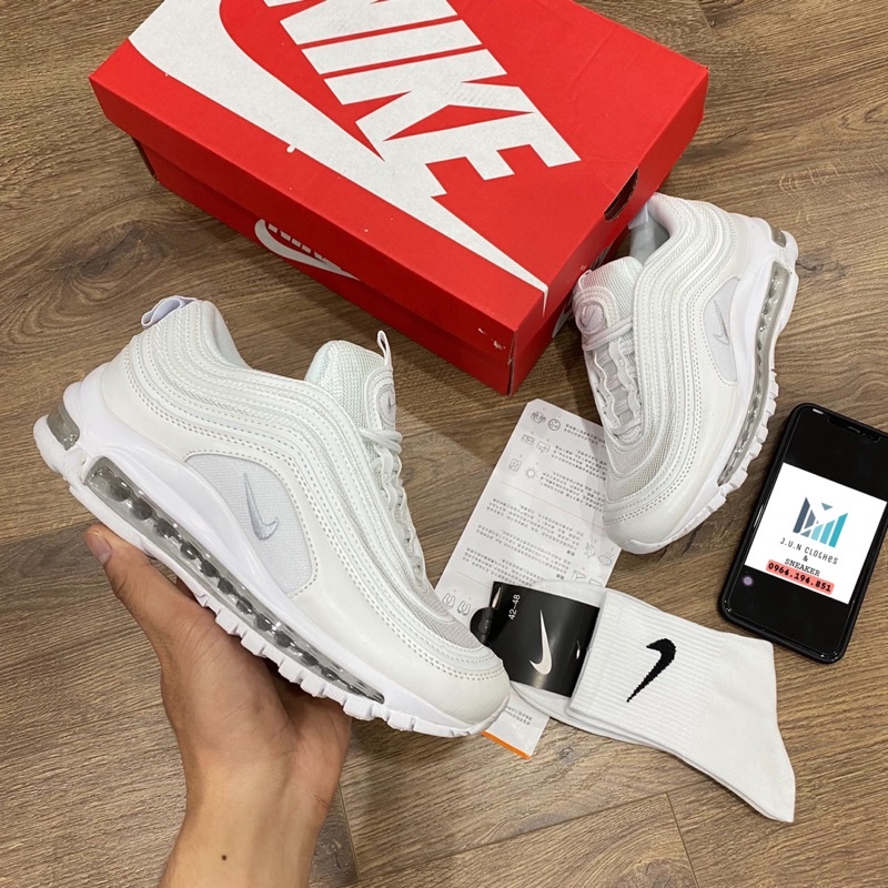 GIÀY AIR MAX 97 SC WHITE [ FREESHIP + BOX ]