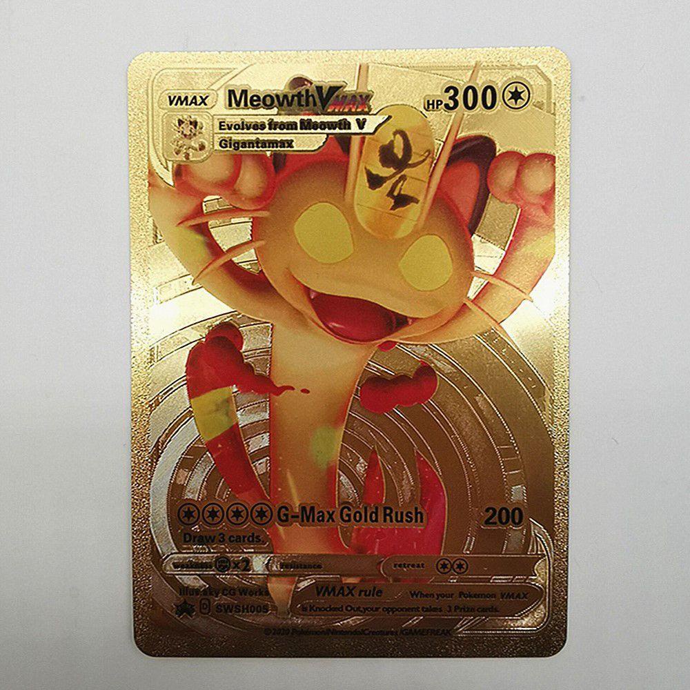 Bộ 54 Thẻ Bài Pokemon Bằng Kim Loại Dành Cho Bé|Thẻ Bài Đồ Chơi Pokemon Charizard Vmax GX Cho Trẻ Em