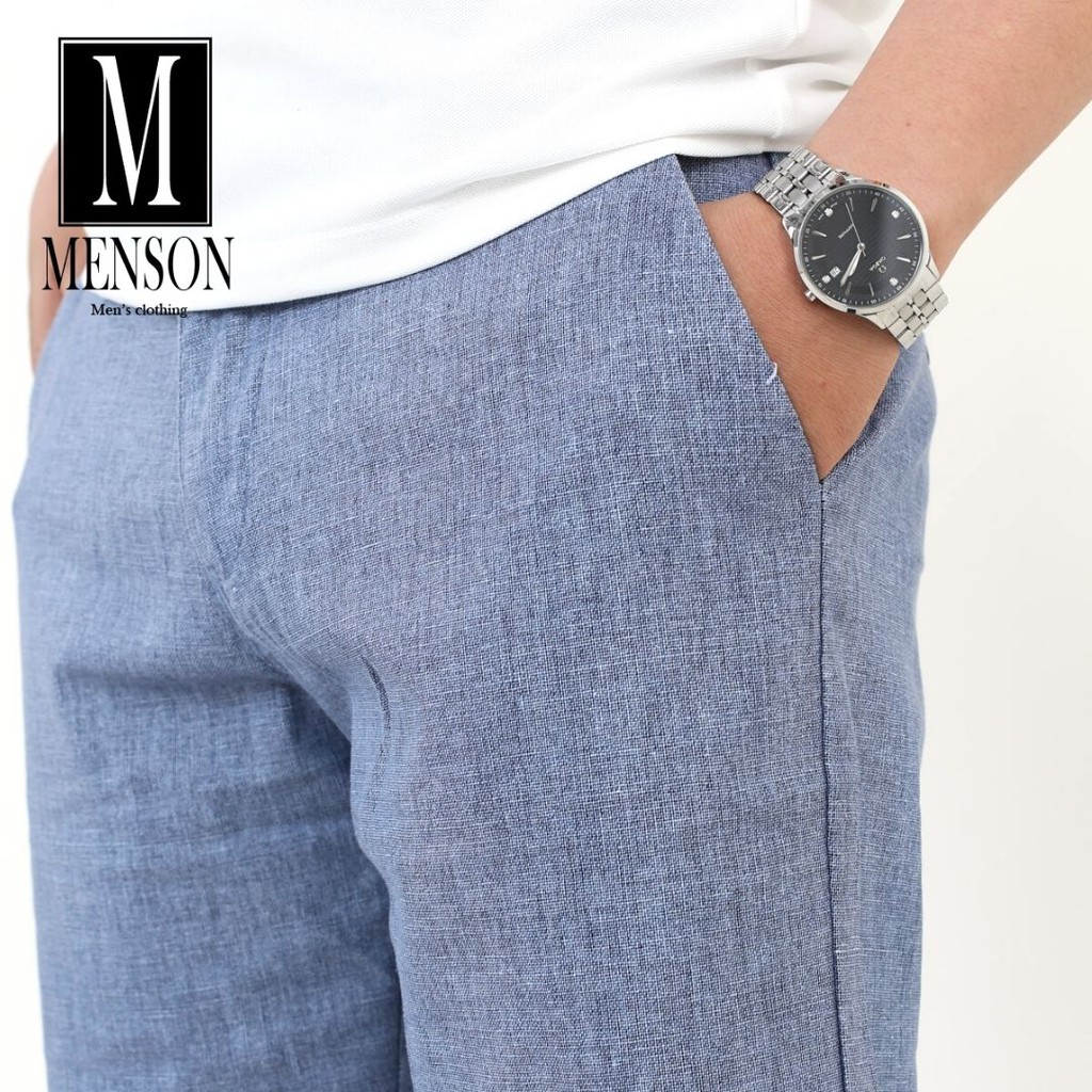 ⭐HÀNG LOẠI 1⭐Quần Short Nam Vải Đũi Xước Cao Cấp Nhiều Màu - Quần Sooc Ngố Nam Gài Nút Chất Mát Mềm Mịn MENSON M508 | BigBuy360 - bigbuy360.vn