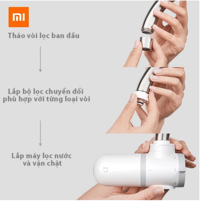 Máy Lọc Nước Mini Xiaomi Mi MUL11 Chất Lượng Cao (Kèm Sẵn 3 Lõi Lọc) [Bảo Hành 1 Năm - Đổi 1 Trong 10 Ngày]