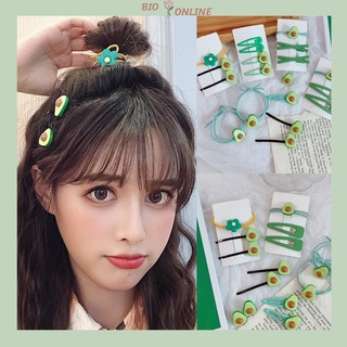 Sét kẹp tóc, dây buộc hình trái bơ siêu đáng yêu