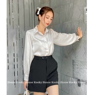 KOOKY HOUSE - SATIN SHIRT - Áo sơ mi (sơmi) nữ thiết kế đơn giản sang trọng