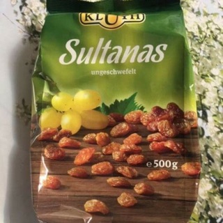 Nho khô kluth sultanas 500 gram - đức