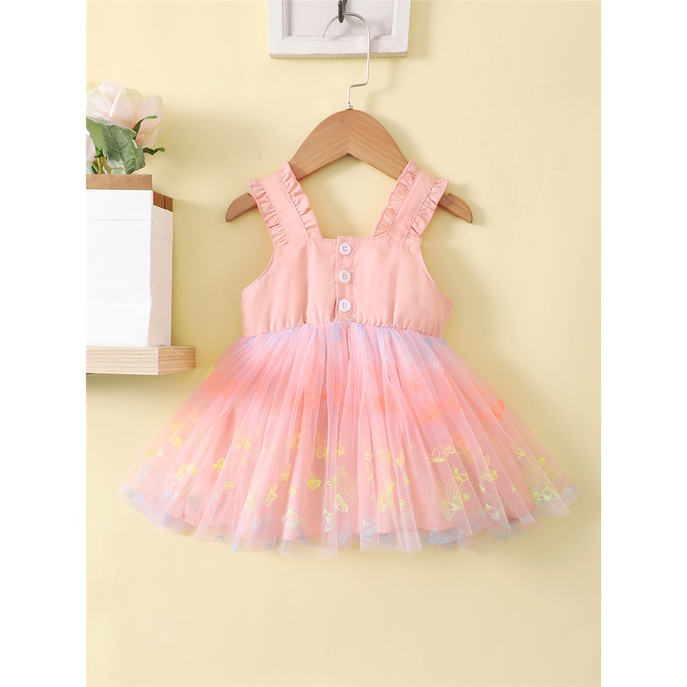 Đầm hai dây MIKRDOO thời trang mùa hè cho bé gái 0-2 tuổi