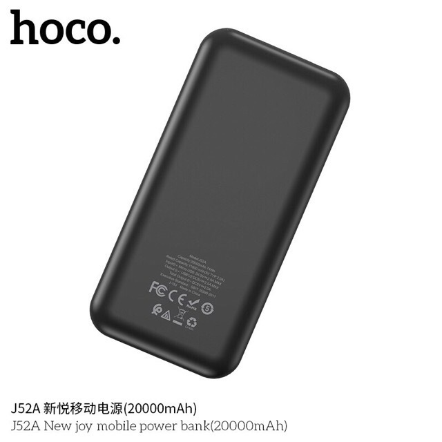 Pin dự phòng 20000mAh Hoco J52A chính hãng