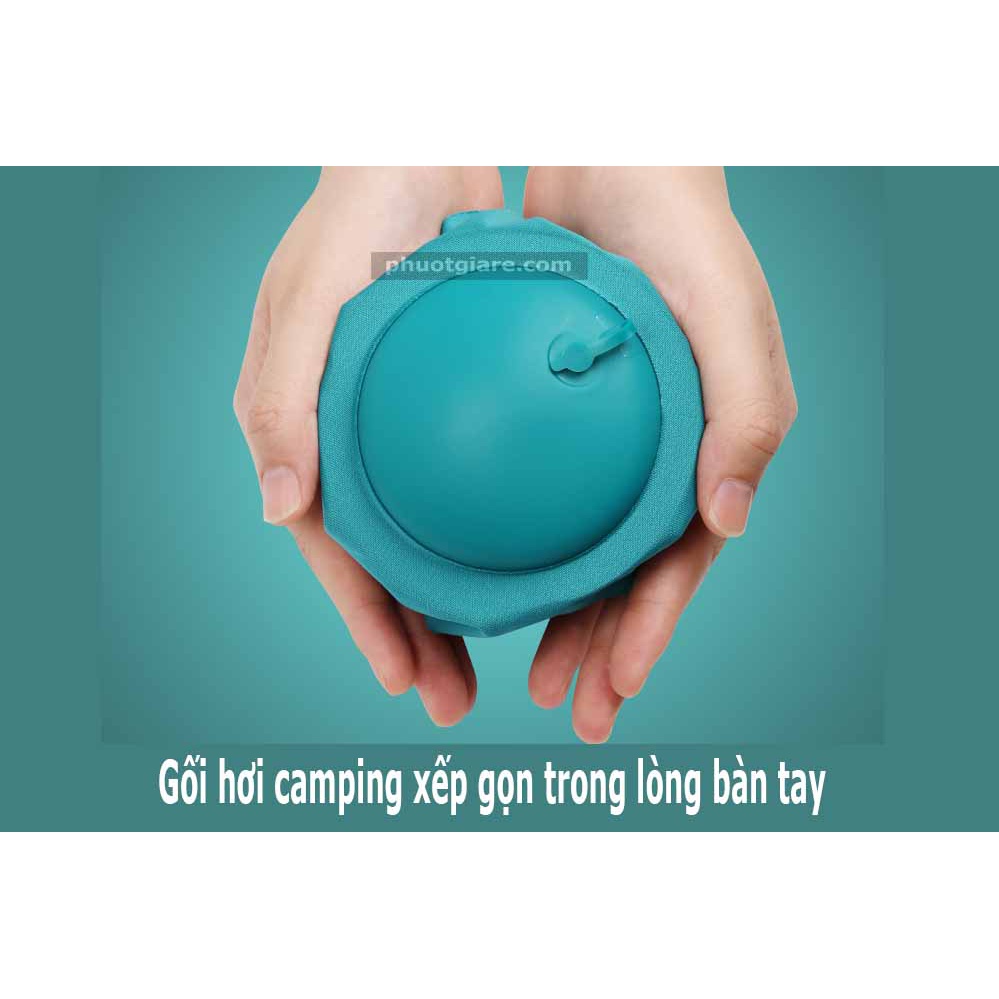Gối hơi camping xếp gọn siêu nhẹ