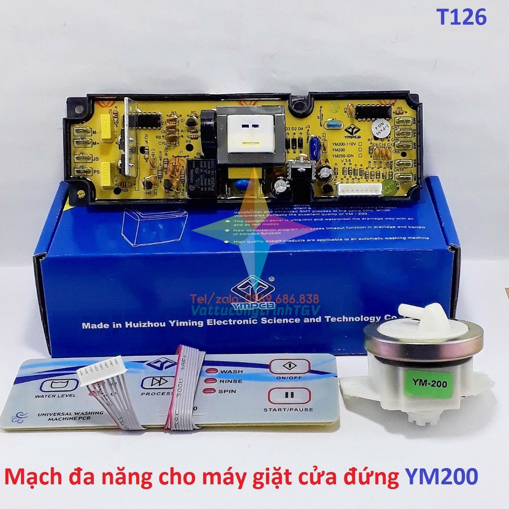 Mạch điều khiển đa năng cho máy giặt cửa đứng YM200