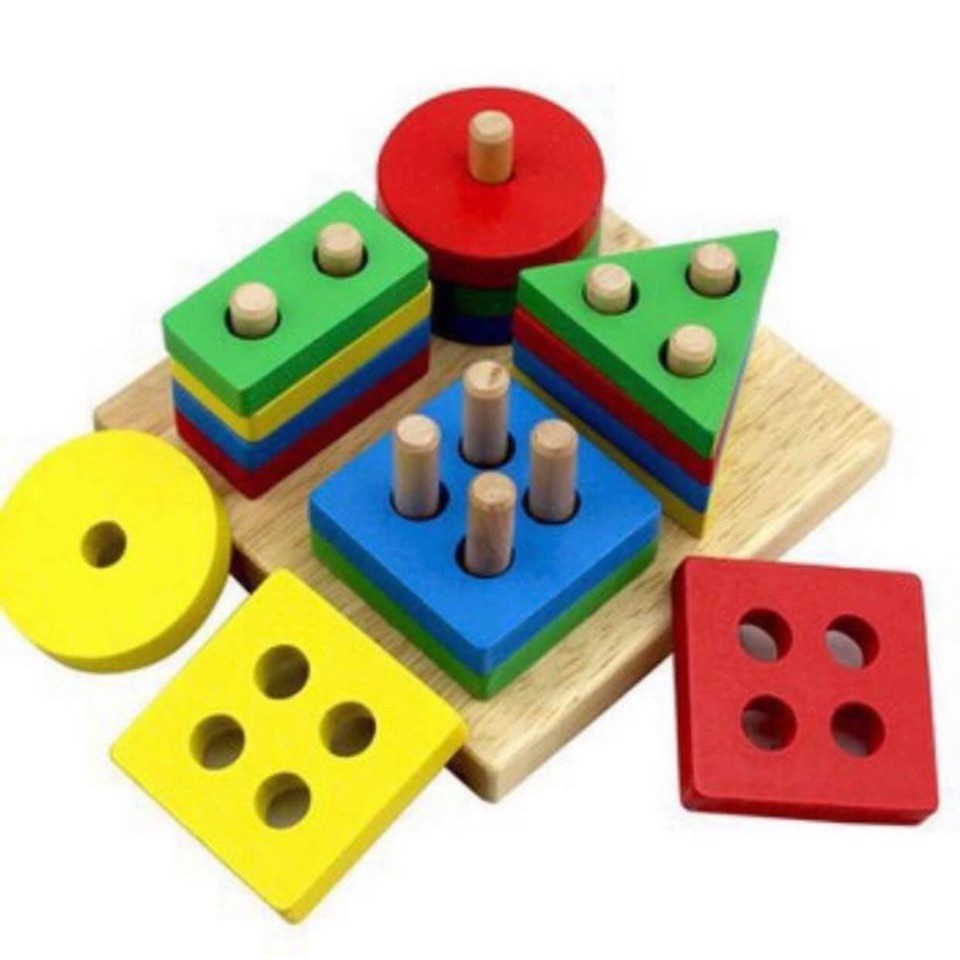 Thả hình hình học 4 trụ