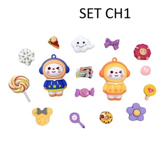 Set charm gắn dép sục cross hoặc dùng làm đồ trang trí