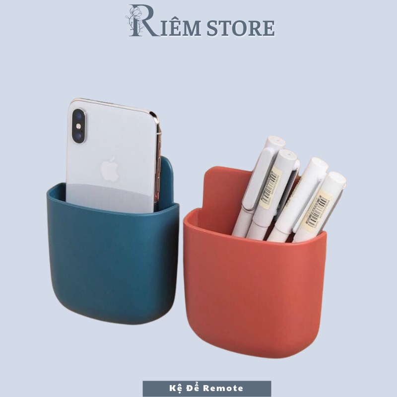 Kệ Để Remote Điện Thoại Dán Tường, Giá Đở Dán Tường, Tiện Lợi - Khay Để Đồ Đa Năng Với Tông Màu Hiện Đại