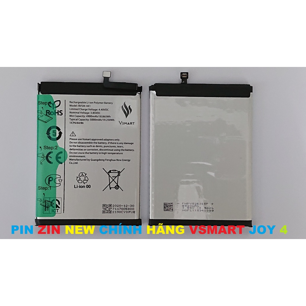 PIN ZIN NEW CHÍNH HÃNG VSMART JOY 4: BVSM-441