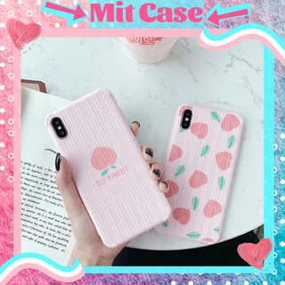 Ốp Lưng iPhone - Ốp Trái Đào Vali Dẻo Bóng iPhone 6/6plus/6s/6splus/7/7plus/8/8plus/x/xs/xs max/11/11 pro max/plus/max