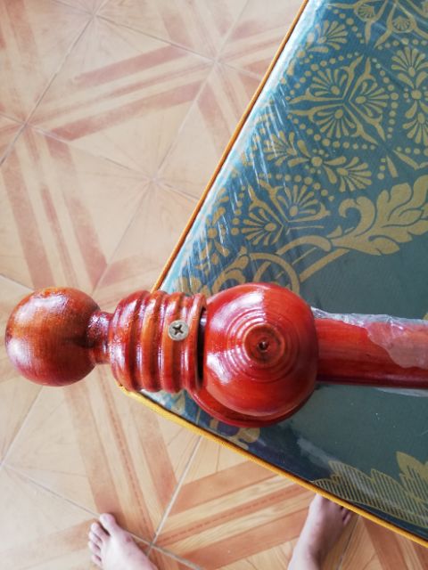 THANH GỖ THÔNG TREO RÈM CỬA ĐẦY ĐỦ PHỤ KIỆN
