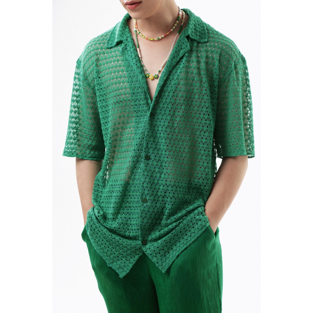 GREEN LACE SHIRT
