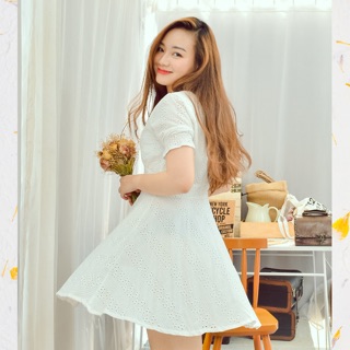 Váy xô xoè đục hoa / fairy dress