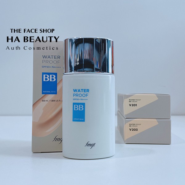 Kem nền che khuyết điểm trang điểm đa năng lâu trôi chống nắng SPF50+PA+++ WaterProof BB The Face Shop 50ml | BigBuy360 - bigbuy360.vn