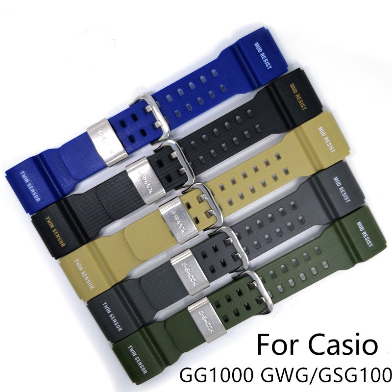 YIFILM Dây Đeo Thay Thế Cho Đồng Hồ Casio G-Shock GG-1000 GWG-100 GSG-100 Kiểu Dáng Thể Thao