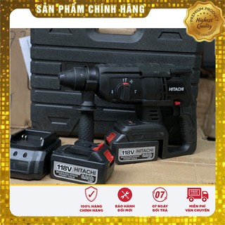 .HÀNG CHÍNH HÃNG Máy khoan betong pin HITACHI- không chổi than