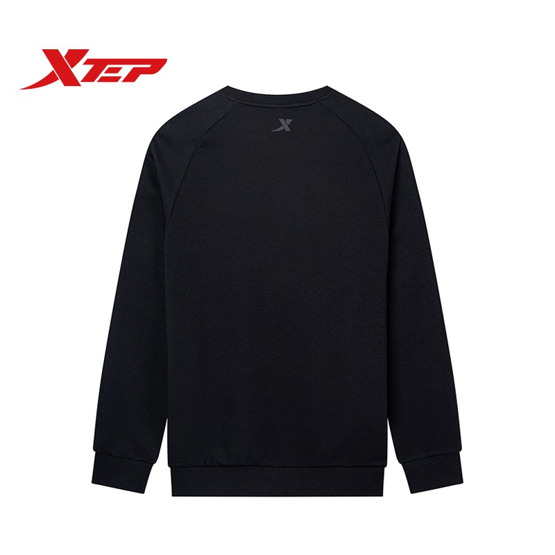 Áo nỉ mùa đông nam Xtep dài tay ấm áp, sweater màu đỏ đen năng động trẻ trung 981329920280